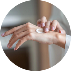 Massage gently until fully absorbed