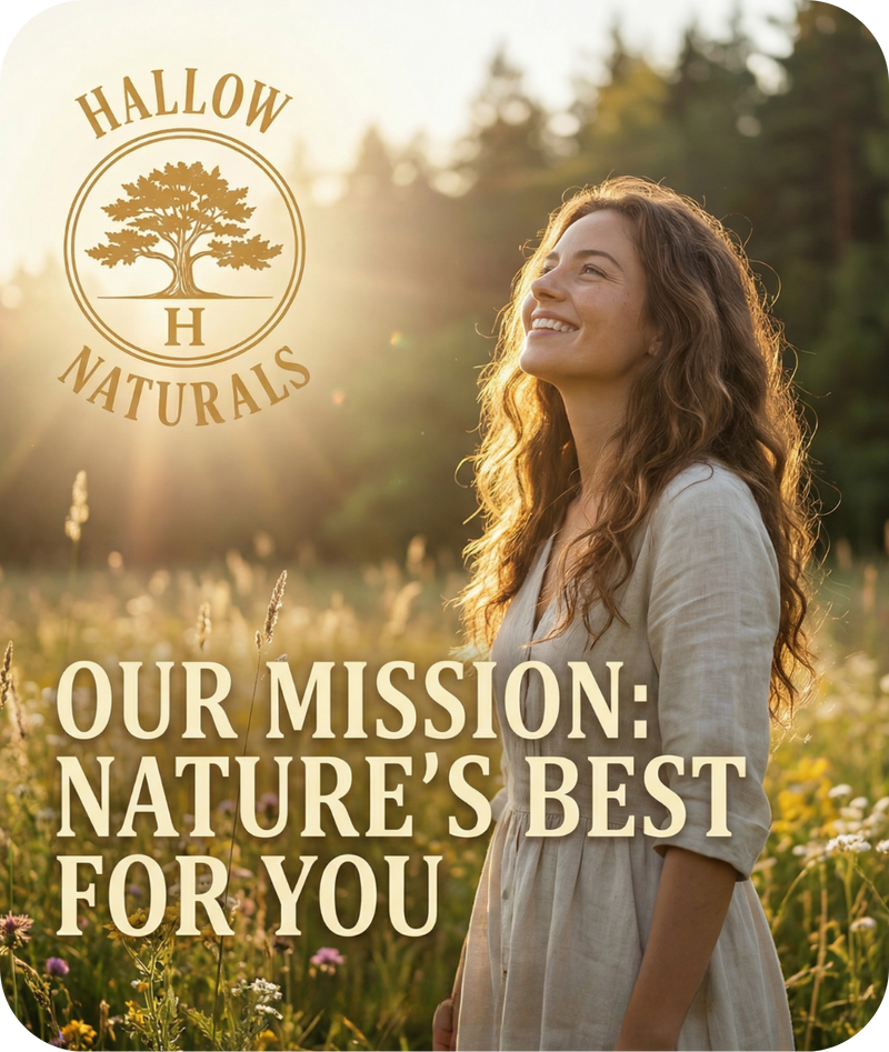 Founder holding Hallow Tallow product