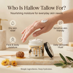 Hallow Tallow Whipped Tallow Moisturizer 4 fl oz – 100% Grass-Fed & Finished