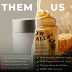 Hallow Tallow Whipped Tallow Moisturizer 4 fl oz – 100% Grass-Fed & Finished