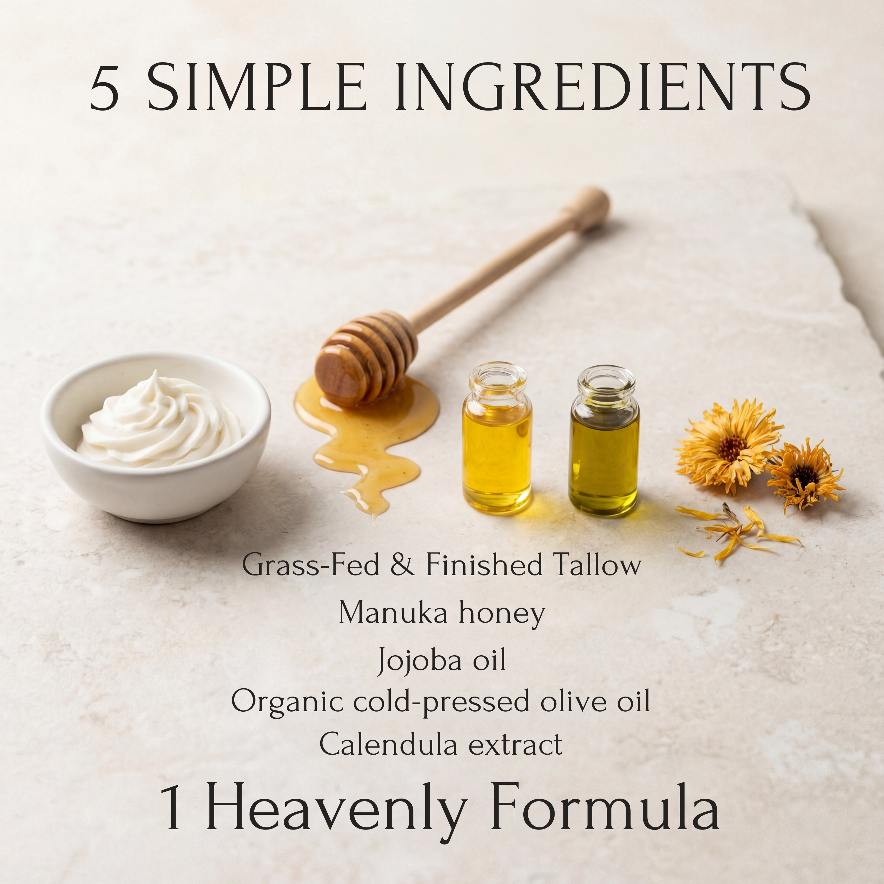 Hallow Tallow Whipped Tallow Moisturizer 4 fl oz – 100% Grass-Fed & Finished