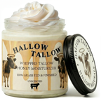 Hallow Tallow Whipped Tallow Moisturizer 4 fl oz – 100% Grass-Fed & Finished